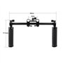 CAMVATE Poignées Avant Handbar Support à Pince pour 15 mm Tige Système de Support d'épaule Rig (Noir)