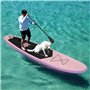 Planche de stand up paddle avec palmes stables et accessoires résistants, pagaie de sécurité, pompe, kit de réparation jusqu'à 1