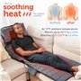 Comfier Tapis de Massage Chauffant, Matelas de Massage complet du Corps avec oreiller de Massage Shiatsu Détachable pour le cou,