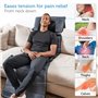 Comfier Tapis de Massage Chauffant, Matelas de Massage complet du Corps avec oreiller de Massage Shiatsu Détachable pour le cou,