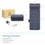 Comfier Tapis de Massage Chauffant, Matelas de Massage complet du Corps avec oreiller de Massage Shiatsu Détachable pour le cou,
