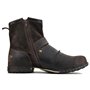 COWSDELLA Bottes pour Hommes en Cuir de Mollets avec semelle en caoutchouc Bottes de Motard avec Fermeture éclair Classiques Bot