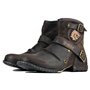 COWSDELLA Bottes pour Hommes en Cuir de Mollets avec semelle en caoutchouc Bottes de Motard avec Fermeture éclair Classiques Bot