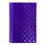 Filofax Domino Luxe Organiseur format personnel Violet brillant Effet matelassé Inspiration parisienne 6 anneaux Agenda semainie