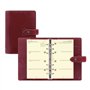 Filofax Malden Organiseur format personnel Bordeaux – Tactile, cuir de buffle pleine fleur, 6 anneaux, couleur crème de coton, s