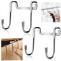 NORSON-NADISHA 2 Pièces Crochet Mural Cabine Reversible Crochets Douche Salle de Bain