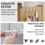 NORSON-NADISHA 2 Pièces Crochet Mural Cabine Reversible Crochets Douche Salle de Bain, Crochet Paterre de Porte Double en Forme 