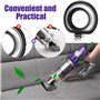 Couvercle de Poubelle de Rechange, Couvercle de Réservoir à Poussière pour Aspirateur, Compatible avec Dyson v10 v11, avec Bague