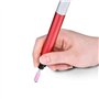 Mini broyeur à crayons pneumatique avec 3mm (1/8 "), broyeur d'air multifonctionnel avec boîte, rouge