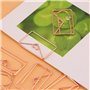 Trombones Fantaisie en Forme d'Enveloppe, ASHATA Lot de 12 trombones en Acier Inoxydable Papier Clips Bookmark Clips pour les Ca