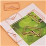 Trombones Fantaisie en Forme d'Enveloppe, ASHATA Lot de 12 trombones en Acier Inoxydable Papier Clips Bookmark Clips pour les Ca