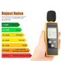 Sonomètre, Akozon Decibel Meter GM1359 Sonomètre numérique LCD Sonomètre DB Meter Testeur de Bruit Ambiant avec Lecteur de Mesur
