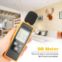 Sonomètre, Akozon Decibel Meter GM1359 Sonomètre numérique LCD Sonomètre DB Meter Testeur de Bruit Ambiant avec Lecteur de Mesur