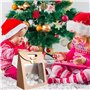 12 Pièces Sac Papier Kraft，Sac Cadeau avec Poignée，Sac Cadeau avec Fenêtre, pour Emballer des Cadeaux de Banquet, des Bonbons, d