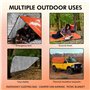 LeadCon Lot de 2 couvertures de survie améliorées – Bâche thermique réfléchissante – Couverture d'urgence réutilisable pour voit