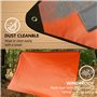 LeadCon Lot de 2 couvertures de survie améliorées – Bâche thermique réfléchissante – Couverture d'urgence réutilisable pour voit