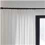 JOIKIT Lot de 60 Anneaux de Rideaux en métal avec Clips, Anneaux pour Rideaux avec Pinces - 50 mm - Noir
