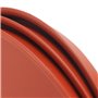 LEXININ Lot de 12 soucoupes en plastique pour pot de fleurs - 27 cm - Pour intérieur et extérieur - Rouge