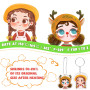 WOOWAIR Plastique Fou, 225 Pièces Feuille Plastique Fou Set, Incluent A5 25 Film Rétractable Imprimable, Porte-clés, Crochets d'