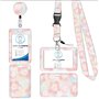 Porte Badge Tour de Cou 2 Pcs Porte-Badge avec Portant Cordon Pour Porte Badge Carte d'Identification Protege Carte Bancaire Car