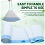 Lot de 40 sacs de toilette jetables pour camping, bassin de lit et toilettes portables | Sacs de toilette étanches et hygiénique