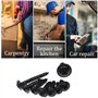 340 Pcs Vis Autoforeuse Noir Traverse 8 Tailles Différentes avec Boîte D'Assortiment Vis Autoforeuse Métal Noir pour Meubles Voi