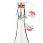 myFERMENTS Bouteilles en Verre avec Bouchons - Kit de Fermentation 6 Bouteilles 750ml à Bouchon Mécanique, Entonnoir 10cm, Tissu