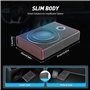 Donened - Caisson de basses actif sous siège de voiture, caisson de basses actif pour véhicule, subwoofer de basse amplifié, cai