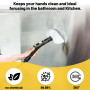 10 Chiffons lavables en microfibre (5 Bonnettes + 5 Chiffons) Convient pour Karcher Nettoyeur Vapeur EasyFix SC 2, SC 3, SC 4, S