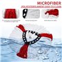 4 Pièces Têtes de Rechange pour Veleda Serpiere, Compatible pour Vileda Turbo 2en1 Mop, pour Vileda Serpillière Pièces de Rechan