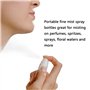 12 Pcs Flacon Spray Vide, KAKOO 30ml Vaporisateur Fine Brume de Voyage Bouteille Transparent en Plastique avec étiquettes Entonn