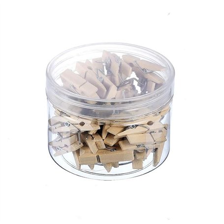 Punaises avec Clips en Bois