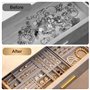 SAMISO Organisateur Bijoux Tiroir,Plateau à Bijoux Empilable,Plateau Bijoux Velours a 6 Styles Différentes,Pour Ranger et Présen