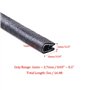 Swpeet Bande de Protection Universelle en Caoutchouc en Forme de U pour la Plupart des Bords métalliques de Voiture - Pratiqueme