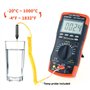 BTMETER Multimètre Numérique Portable TRMS 6000, Bluetooth APP, Mesure AC/DC Tension Courant Résistance Continuité Capacité Fréq