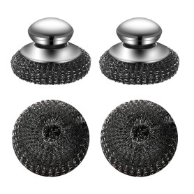 2 Pcs épurateur Laine en Acier Inoxydable