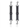Lot de 2 clips de sécurité réfléchissants pour collier de chien - Pivotant à 360° - Avec double fermeture pour harnais de chien