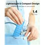 Mexllex Lampe de Lecture, Liseuse Lampe lecture pour lire au lit lampe livre lecture Rechargeable 3 Couleurs Protection des Yeux
