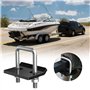 Hitch Tightener, Tendeur d'attelage, Stabilisateur d'attelage Verrou de Attelage Anti-Cliquetis Pince de Attelage Robuste pour A