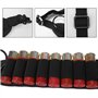 Ceinture Cartouche Fusil Chasse, 16 Cartouches d'épaule Sangle Transport Bandoleer en Nylon, Porte-munitions Réglable pour Calib