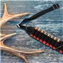 Ceinture Cartouche Fusil Chasse, 16 Cartouches d'épaule Sangle Transport Bandoleer en Nylon, Porte-munitions Réglable pour Calib