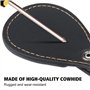 MiOYOOW Coussinet d'orteil en Cuir, Fusil de Chasse Orteil Protecteur Coussin Repose-Pied D'arme à Feu avec Bouton pour Tir Chas