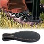 MiOYOOW Coussinet d'orteil en Cuir, Fusil de Chasse Orteil Protecteur Coussin Repose-Pied D'arme à Feu avec Bouton pour Tir Chas