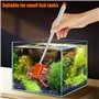 MiOYOOW Brosse Nettoyage d'aquarium, Grattoir à Algues, Double Face/Extrémité, avec 2 Chiffon en Feutre, Nettoyeur de Verre d'aq