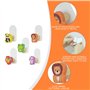5 Pièces Porte Manteau Enfant Crochet pour Enfant, Animaux Patere Porte Manteau Mural Bois Patère Murale Autocollant Crochet Mur