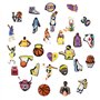 Xmart 50 Pièces Pins Crocs Basketball Chaussure Charms PVC Accessoires Crocs Breloque Sabots Sandales pour Hommes Femmes Décorat