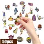 Xmart 50 Pièces Pins Crocs Basketball Chaussure Charms PVC Accessoires Crocs Breloque Sabots Sandales pour Hommes Femmes Décorat