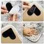 LiJuanWang Anti Derapant Tapis,8 pièces Sticker Tapis antidérapant,Tapis Anti Glisse,Lavable,réutilisable,Anti-dérapant Tapis,Ru