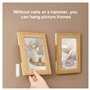 BOBOZHONG Bandes Adhésives Suspension pour Photos,36 pièces Rubans de Montage Boucle,Languettes Accroches Tableaux,Bandes de Cad