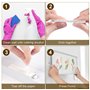 BOBOZHONG Bandes Adhésives Suspension pour Photos,36 pièces Rubans de Montage Boucle,Languettes Accroches Tableaux,Bandes de Cad
